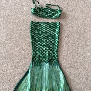 Mermaid Costume Set for Kids - Green